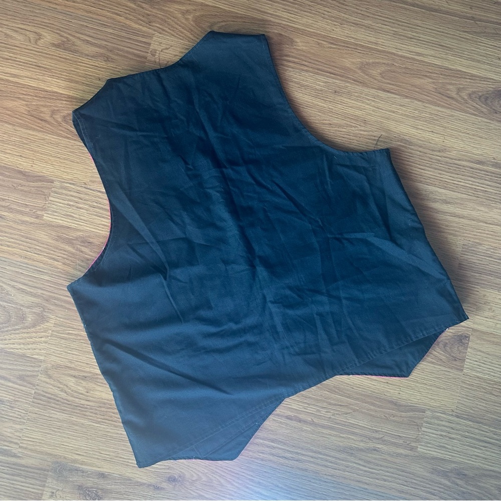 Women’s‎ Large Pink Fuchsia Western Vest Mayan Aztec Colorful Vintage - Picture 2 of 4